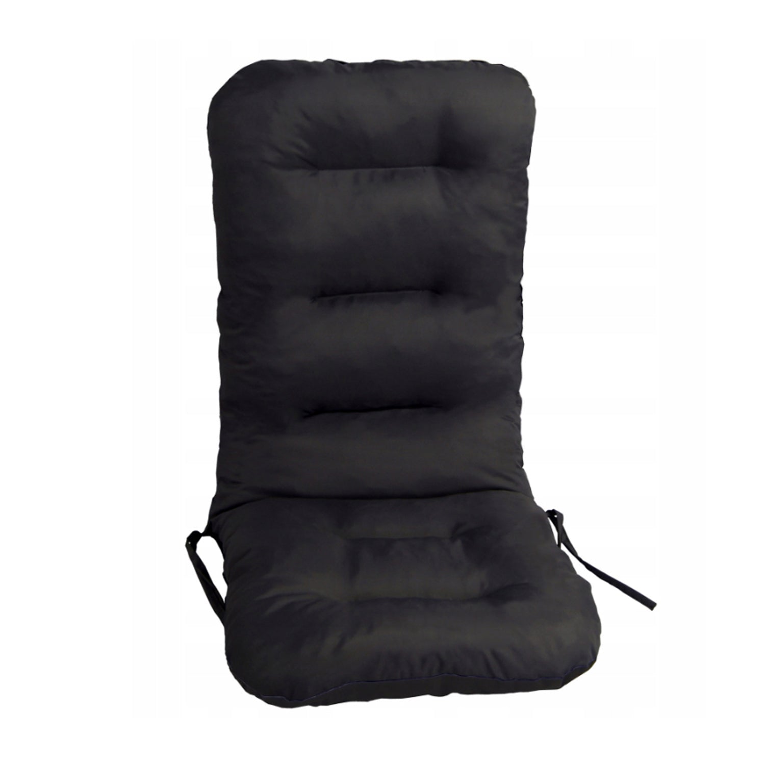 MILLYBO Gartenstuhlauflage – Sitzkissen für Gartenstühle & Balkonmöbel BASIA  - Schwarz