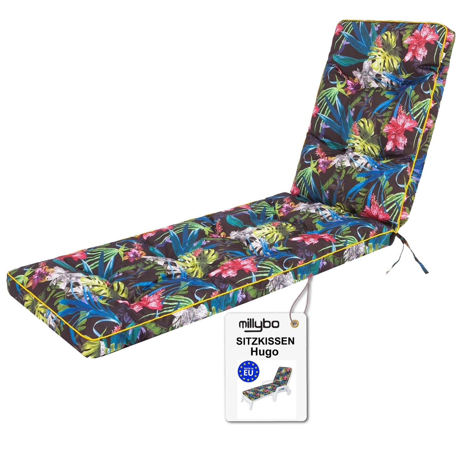 MILLYBO Kissen für Strand- & Gartenliegestühle  Liegestühle - Bunte Blätter