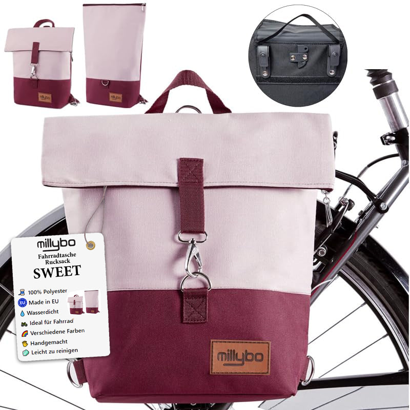 MILLYBO SWEET – Stylische Fahrradtasche & Rucksack für Damen 800.001