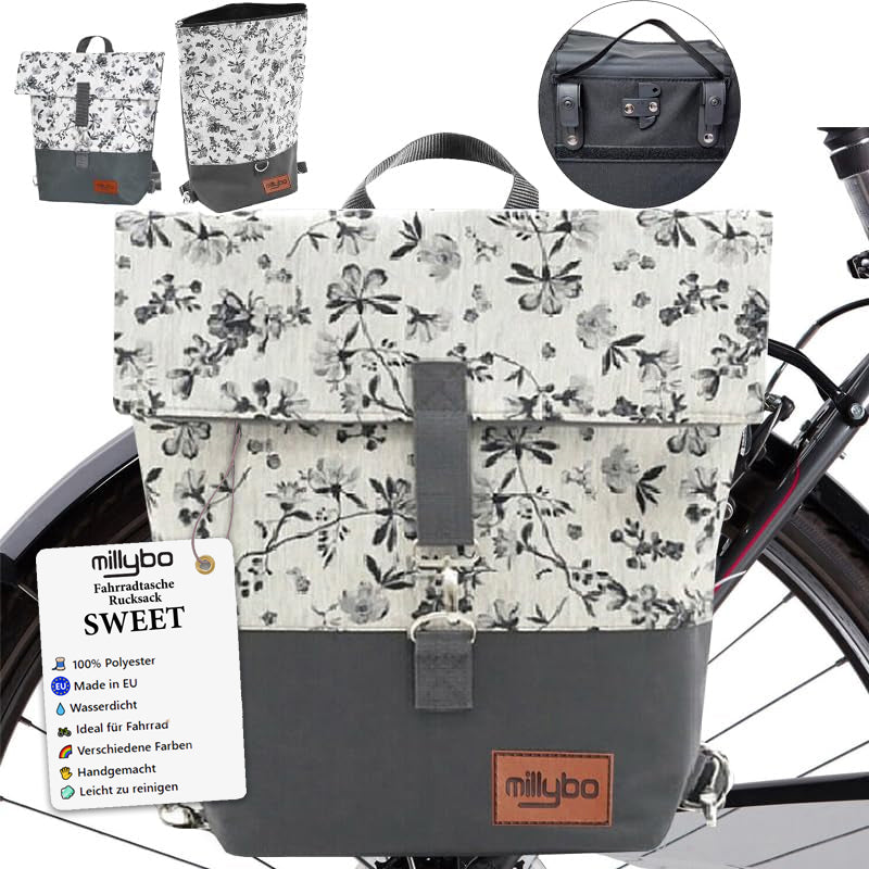 MILLYBO SWEET – Stylische Fahrradtasche & Rucksack für Damen 960.007