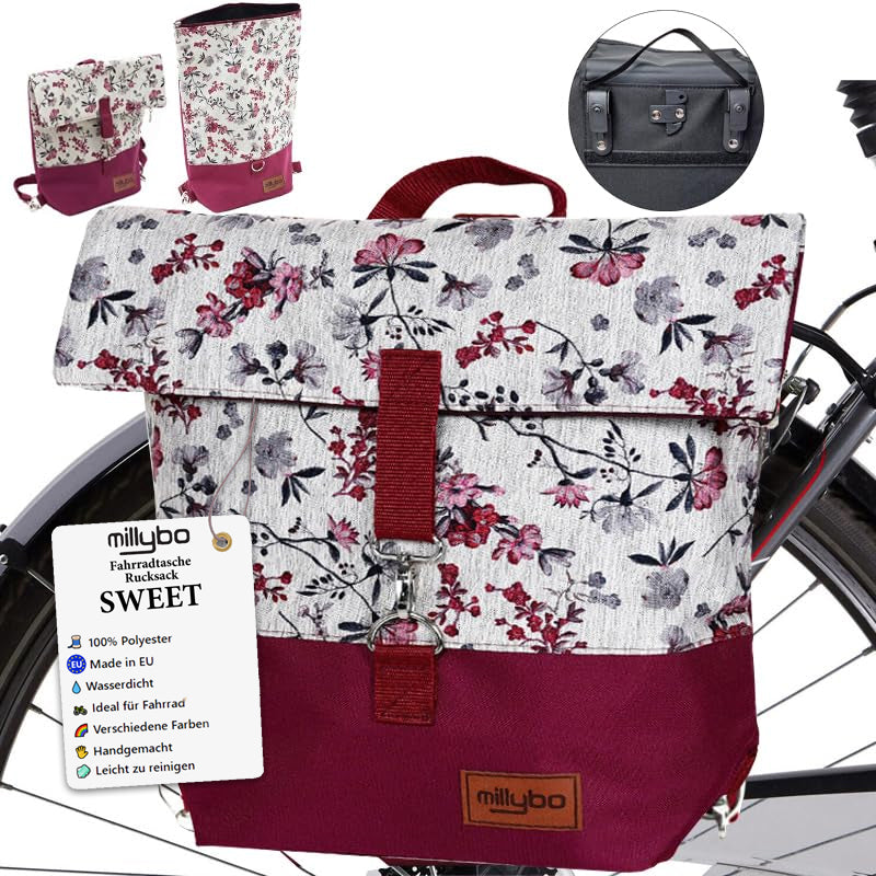 MILLYBO SWEET – Stylische Fahrradtasche & Rucksack für Damen 960.009