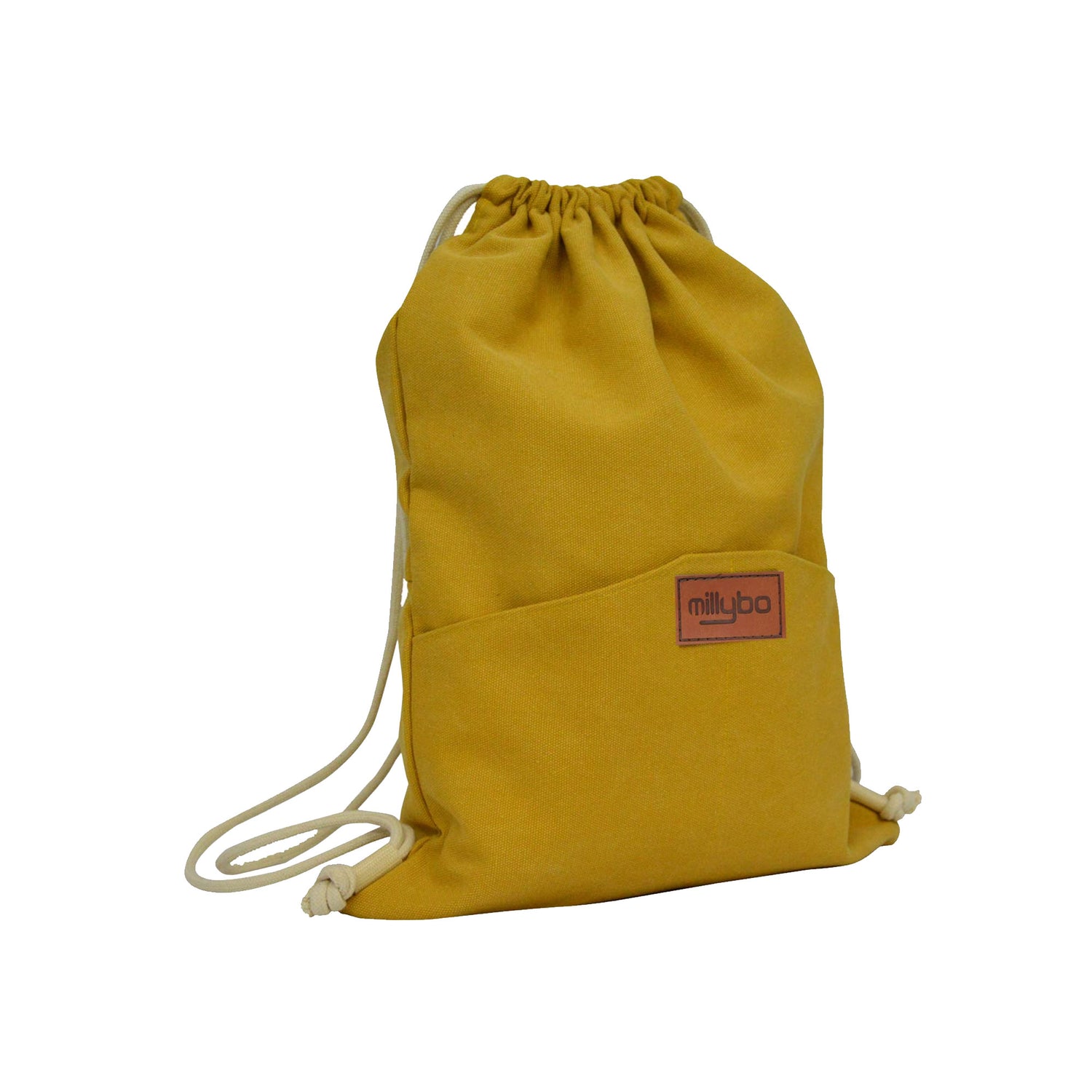 MILLYBO SACCO JEANS Turnbeutel Denim-Look – Beutelrucksack Gelb