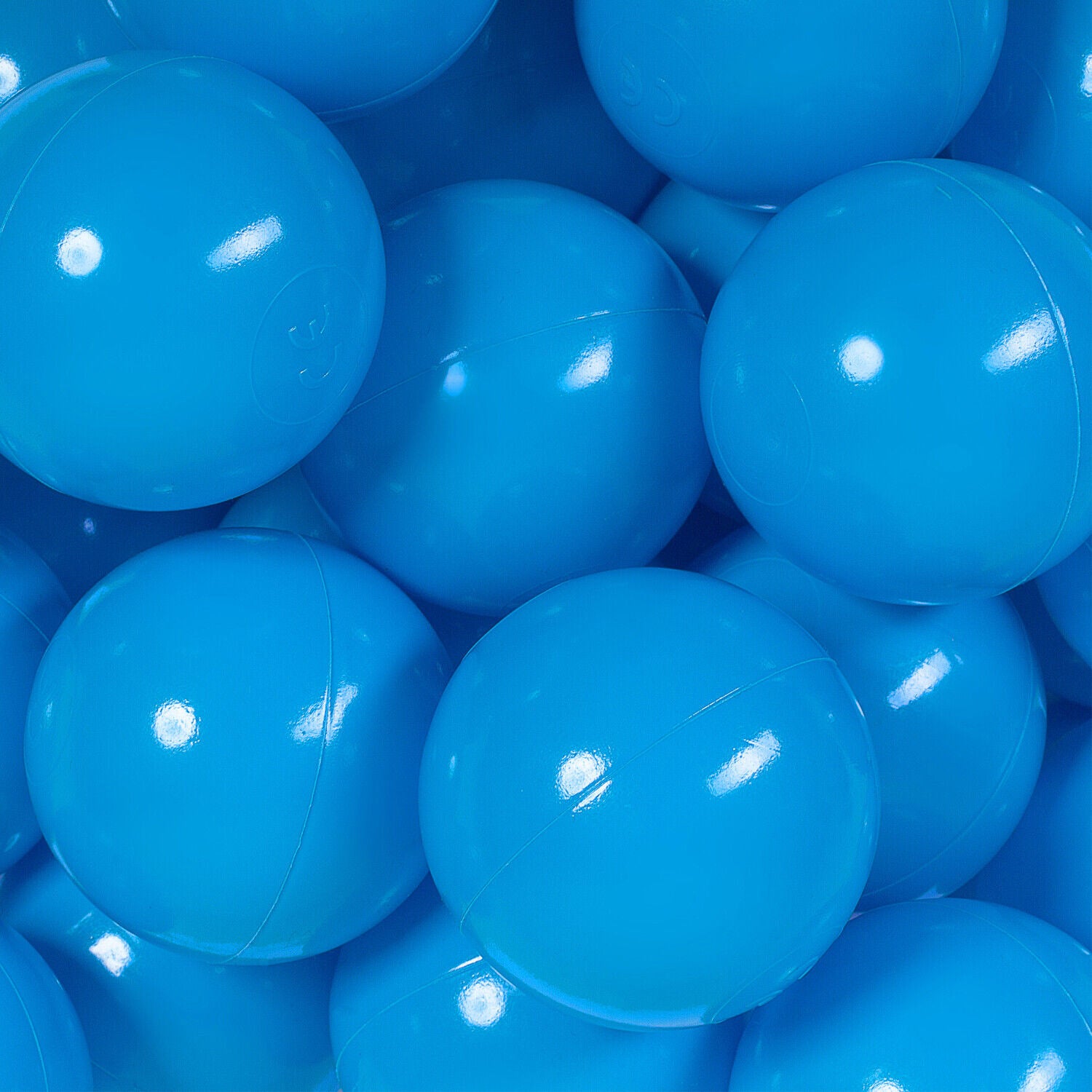 MILLYBO Plastikbälle 7 cm – Perfekt für Bällebad & Spielzelt - Blau