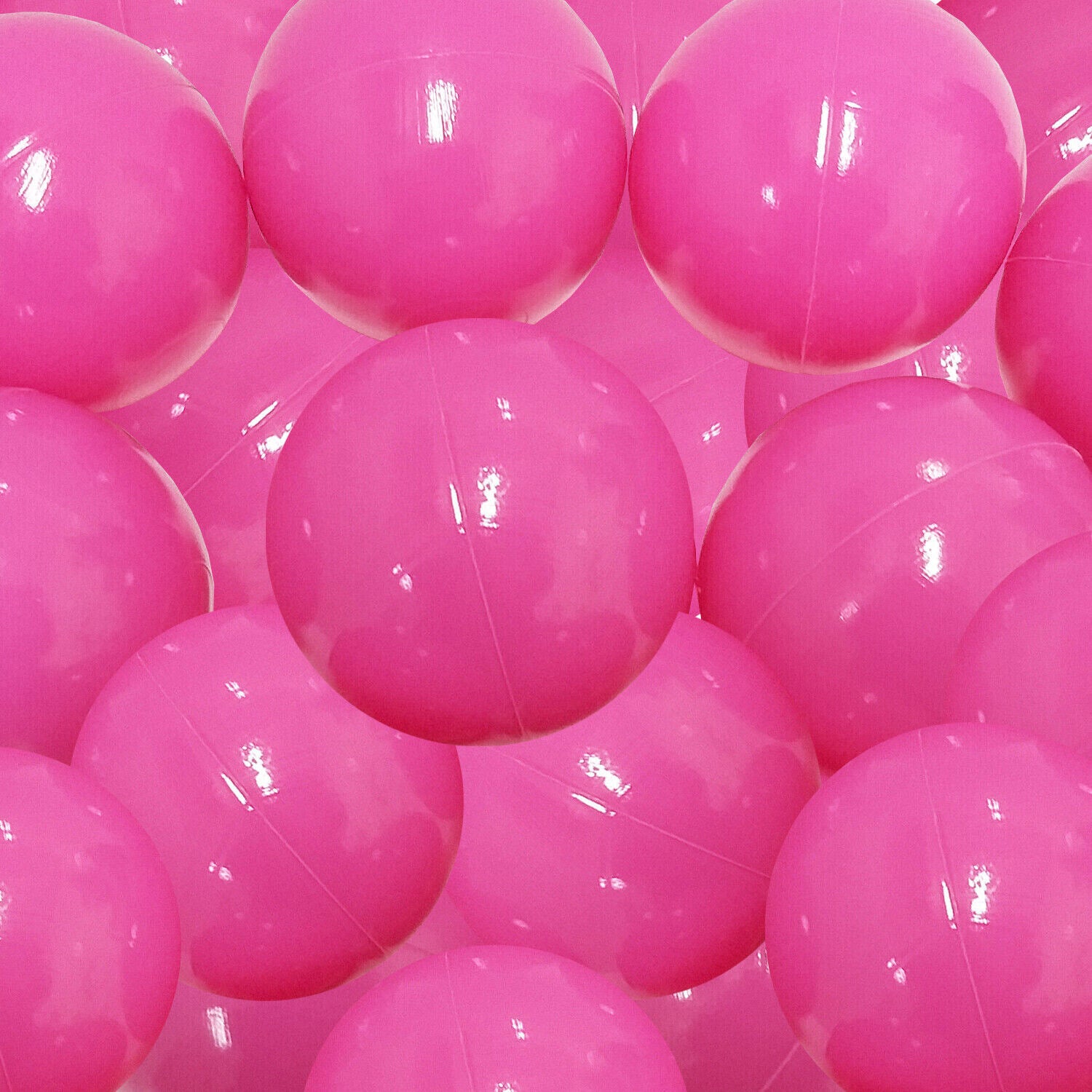 MILLYBO Plastikbälle 7 cm – Perfekt für Bällebad & Spielzelt - Dunkelrosa
