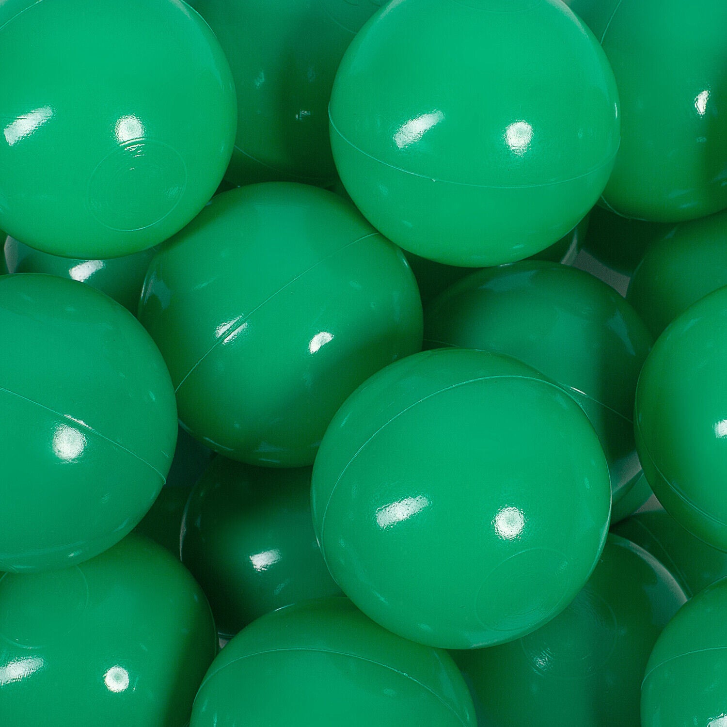 MILLYBO Plastikbälle 7 cm – Perfekt für Bällebad & Spielzelt - Grün