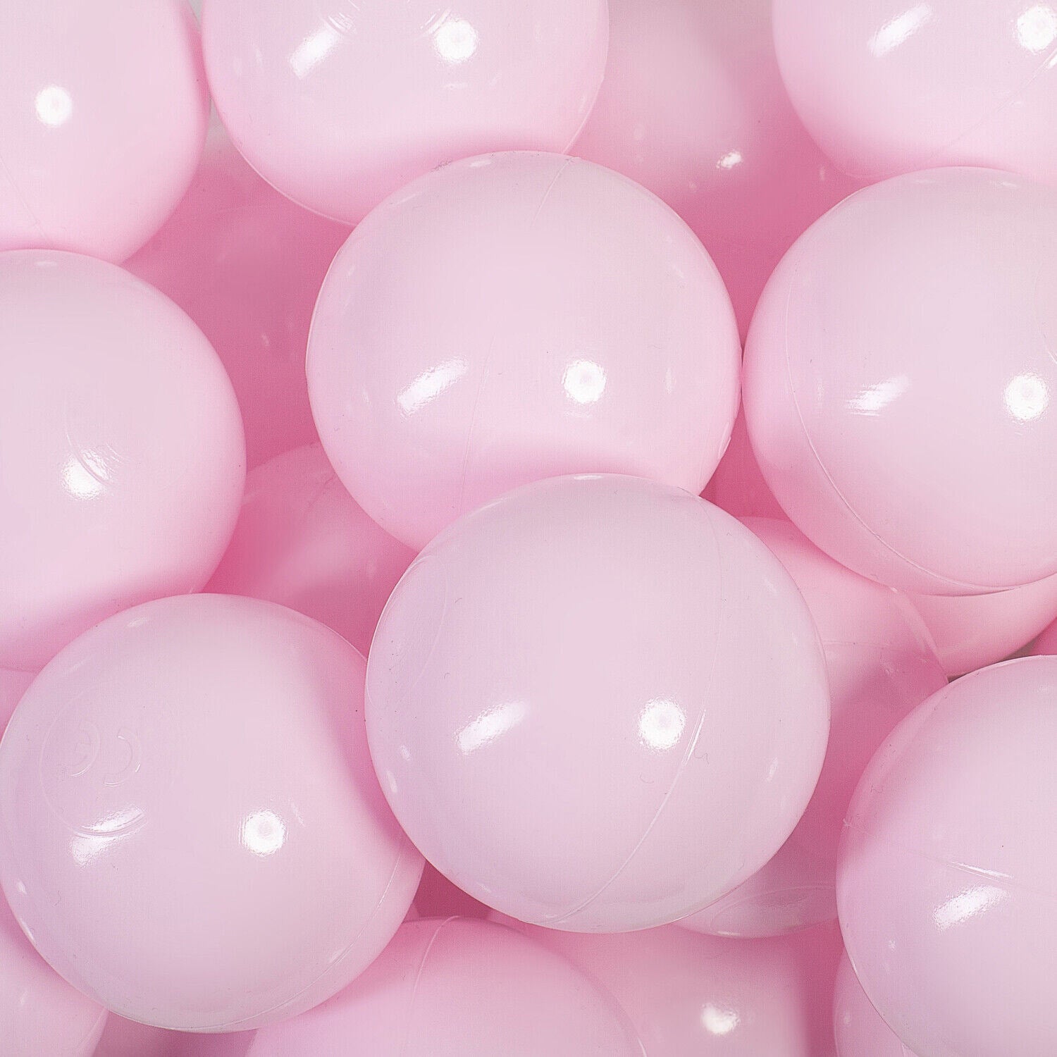 MILLYBO Plastikbälle 7 cm – Perfekt für Bällebad & Spielzelt - Rosa