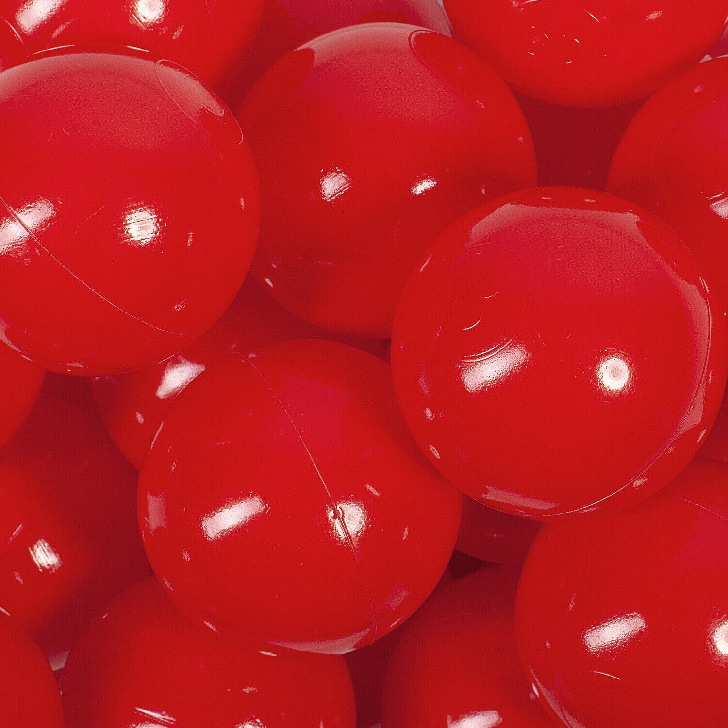 MILLYBO Plastikbälle 7 cm – Perfekt für Bällebad & Spielzelt - Rot