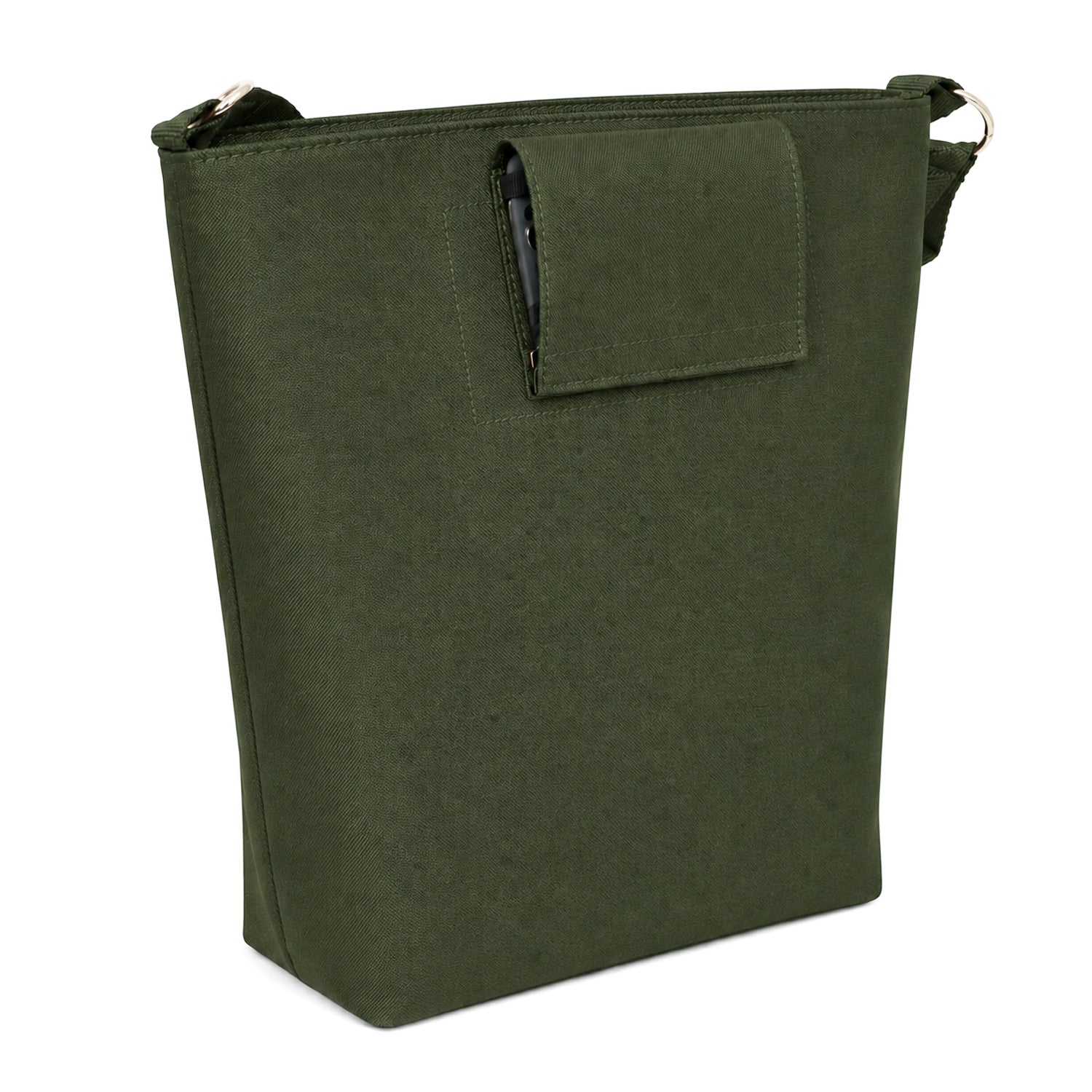 MILLYBO SHOPPER BAG Stylische Fahrradtasche für Gepäckträger 18L - Dunkelgrün