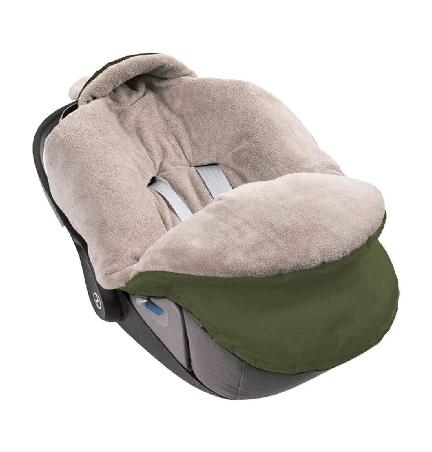 MILLYBO Baby Fußsack – Winter Einschlagdecke für Kinderwagen & Autositz - Olivegrün