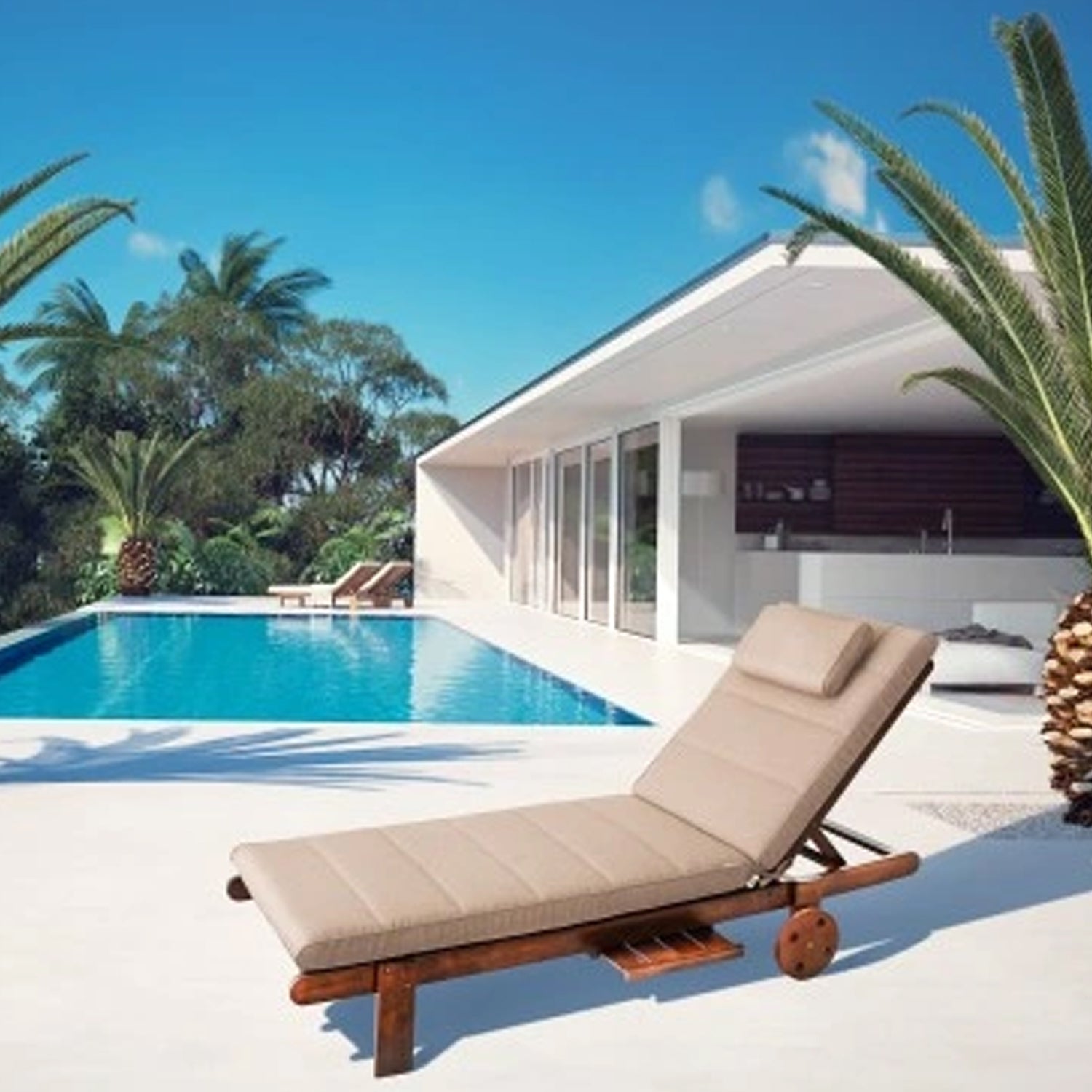 MILLYBO Kissen für Strand- & Gartenliegestühle  Liegestühle ALICANTE - Beige