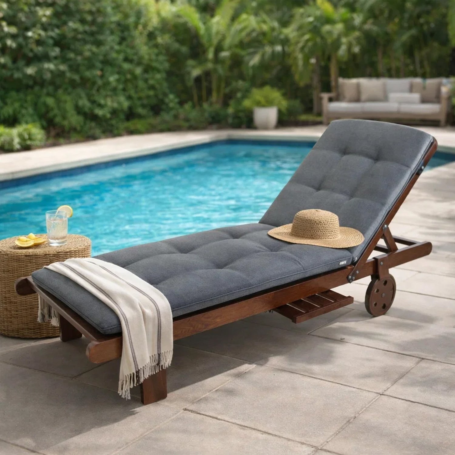 MILLYBO Kissen für Strand- & Gartenliegestühle  Liegestühle BEATRIZ - Dunkelblau