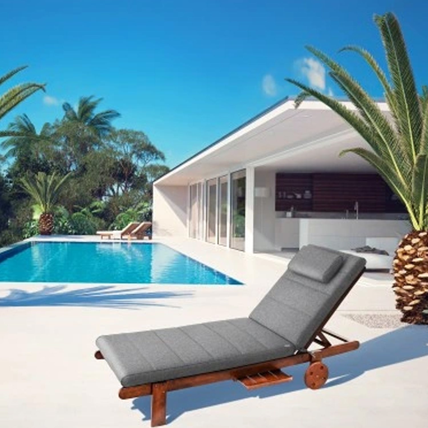 MILLYBO Kissen für Strand- & Gartenliegestühle  Liegestühle ALICANTE - Graphit