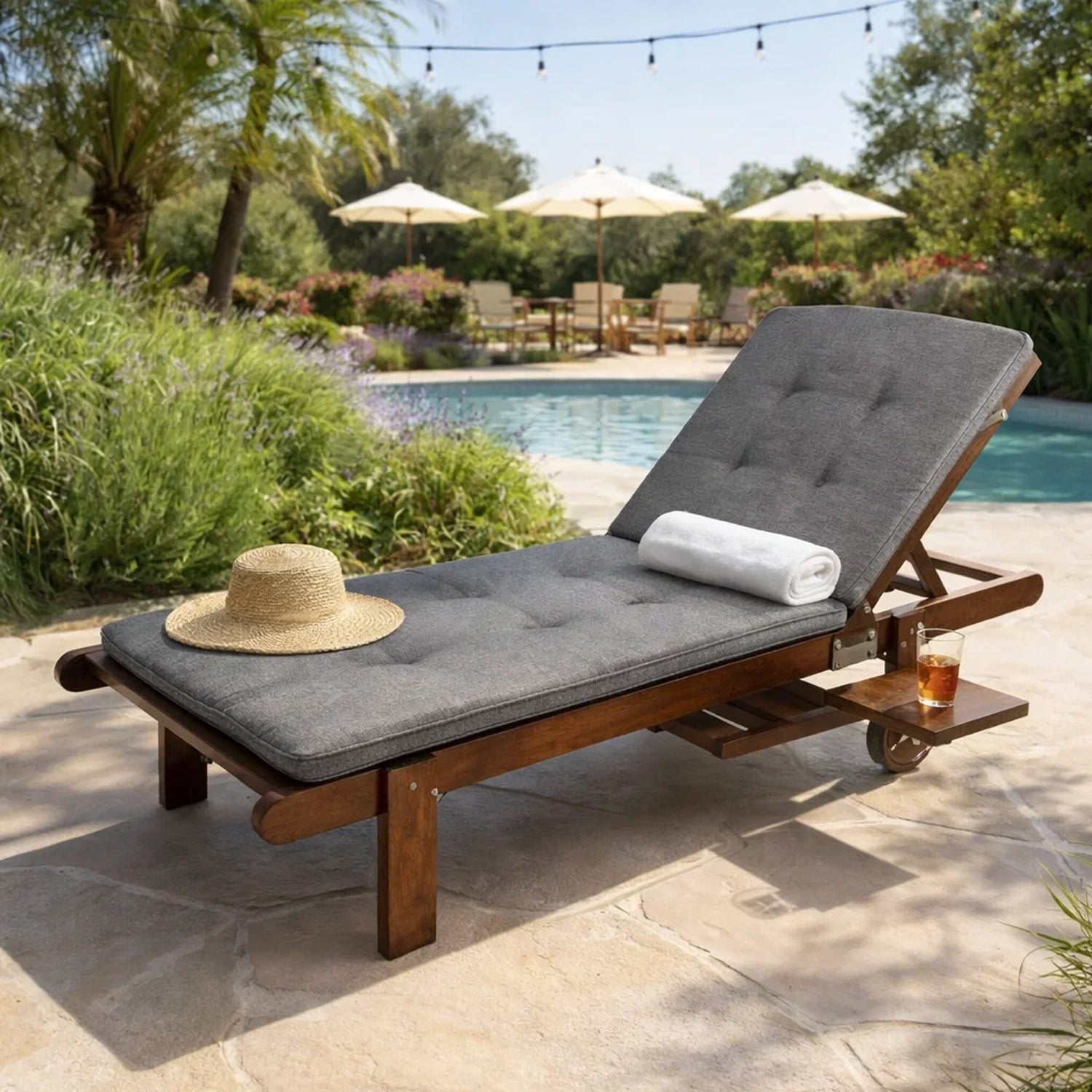 MILLYBO Kissen für Strand- & Gartenliegestühle  Liegestühle BEATRIZ - Graphit