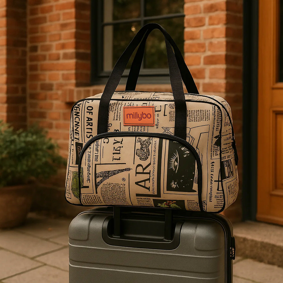 MILLYBO Reisetasche 40×30×20 cm – Handgepäck & Bordgepäck Flugtasche 600.001S