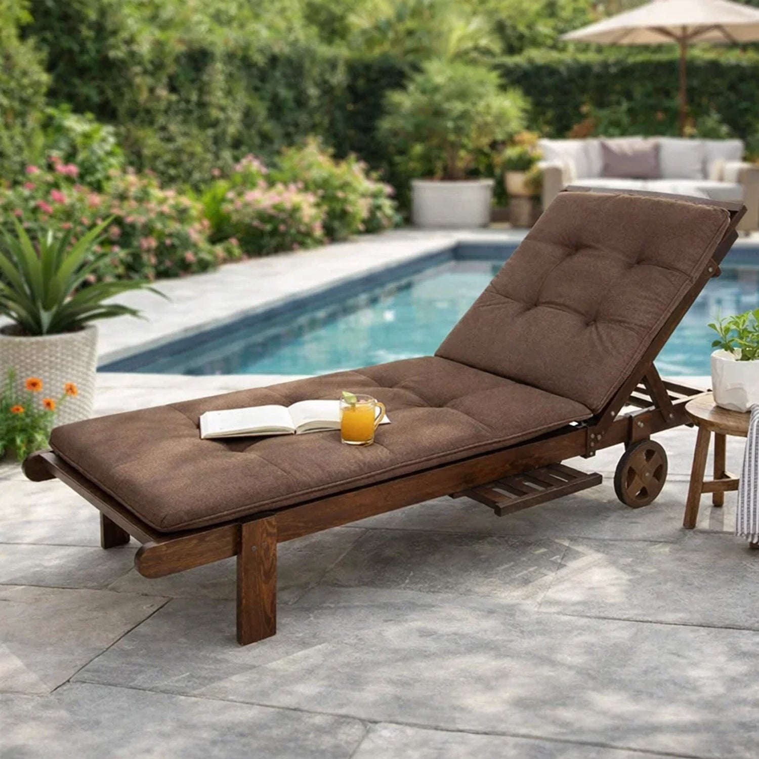 MILLYBO Kissen für Strand- & Gartenliegestühle  Liegestühle BEATRIZ - Braun