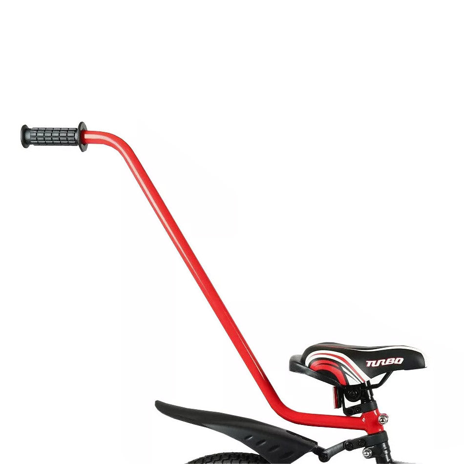 MILLYBO Universelle Schubstange für Kinderfahrrad 12–20" – Mehr Kontrolle & Sicherheit für Eltern: Rot