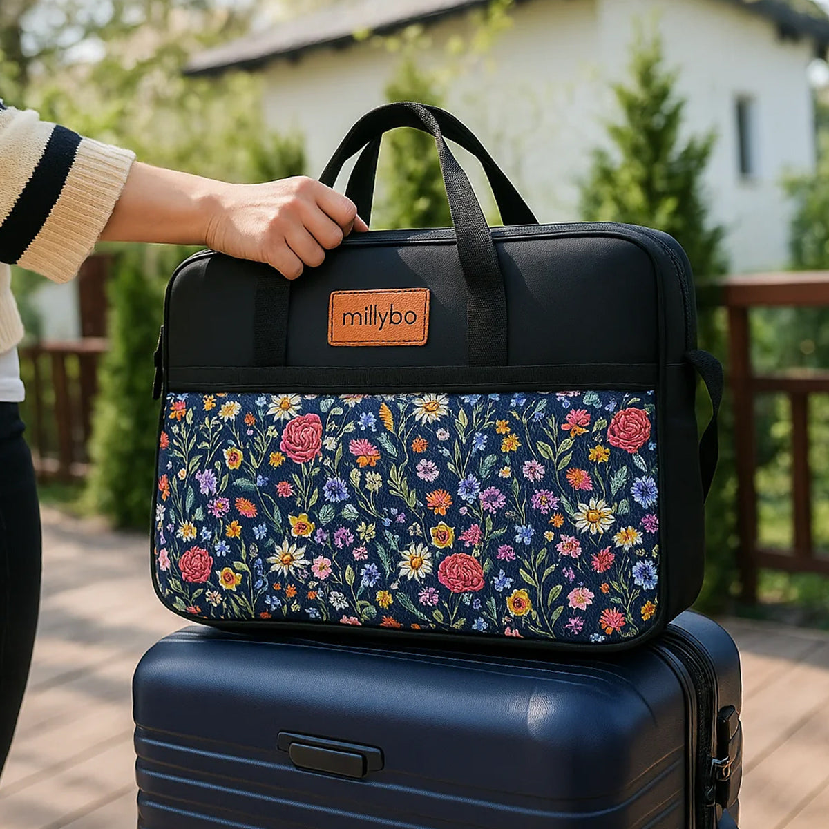 MILLYBO Reisetasche 40×30×20 cm – Handgepäck & Bordgepäck Flugtasche 700.007