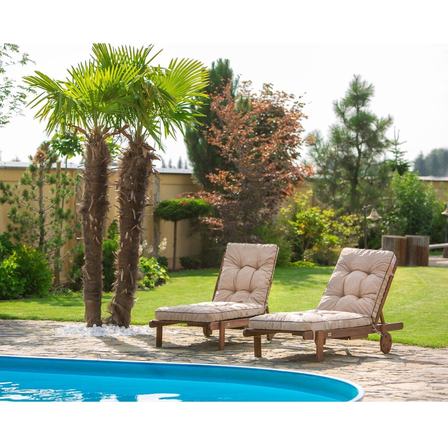 MILLYBO Kissen für Strand- & Gartenliegestühle  Liegestühle HUGO - Beige