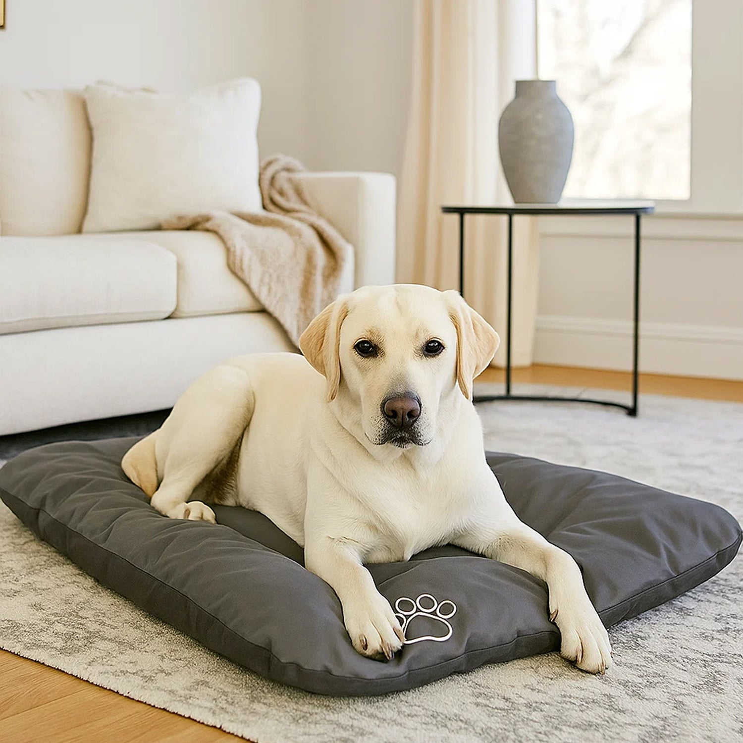 MILLYBO ECO Hundematratze  – Weiches Bett für Hunde und Katzen - Grau