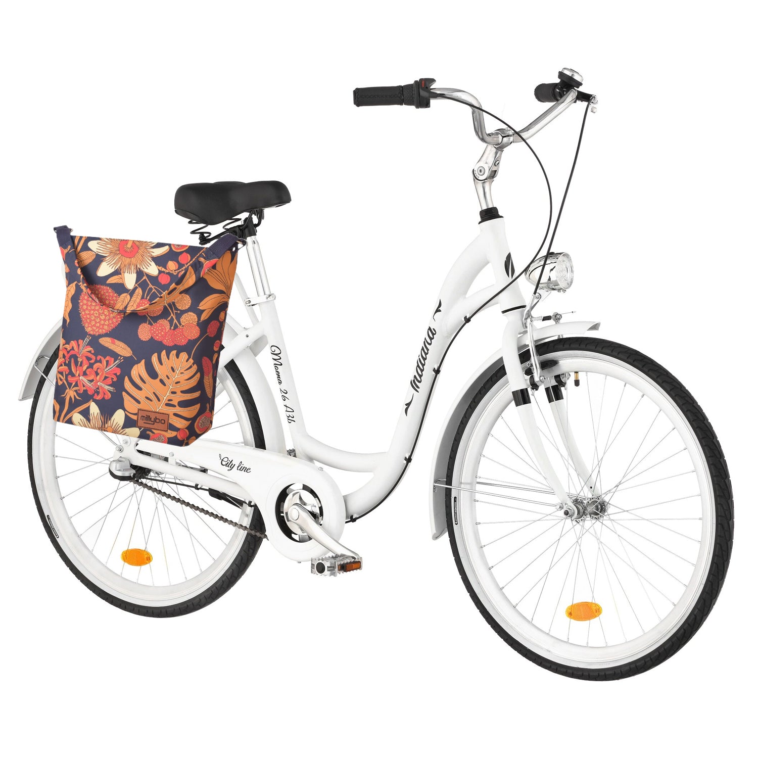 MILLYBO SHOPPER BAG Stylische Fahrradtasche für Gepäckträger 18L - 400.005