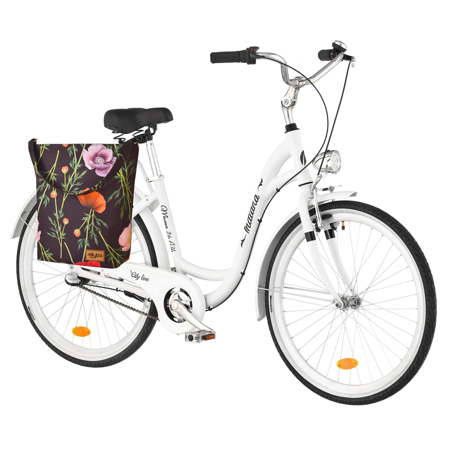 MILLYBO SHOPPER BAG Stylische Fahrradtasche für Gepäckträger 18L - 400.003