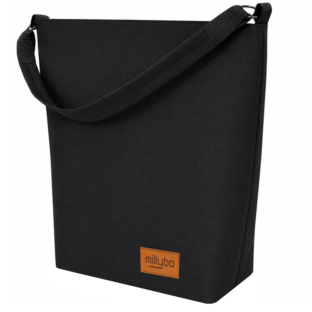 MILLYBO SHOPPER BAG Stylische Fahrradtasche für Gepäckträger 18L - Schwarz