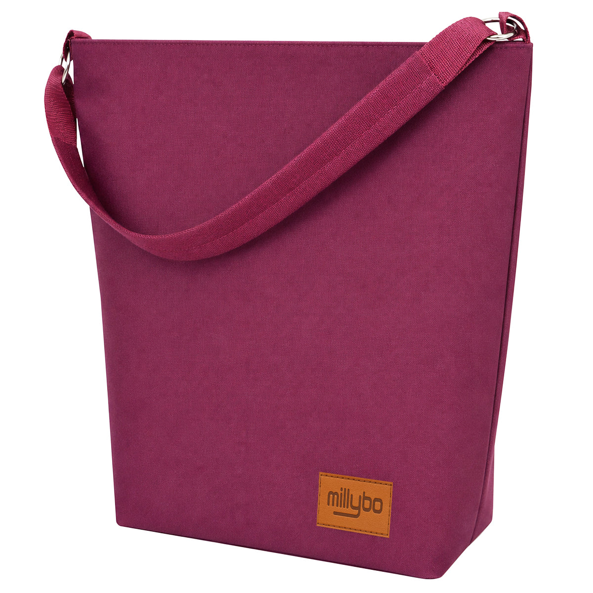 MILLYBO SHOPPER BAG Stylische Fahrradtasche für Gepäckträger 18L - Winerot