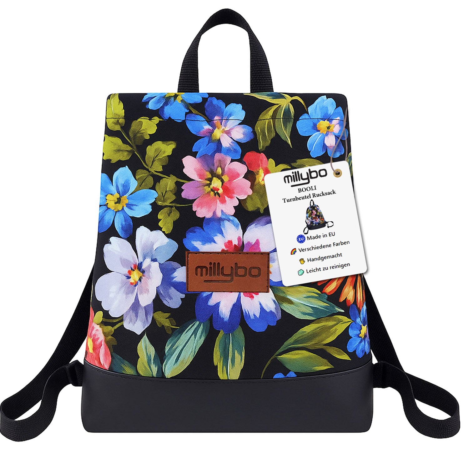 MILLYBO BOOLI Pattern Rucksack – Wasserabweisender Beutelrucksack 700.001