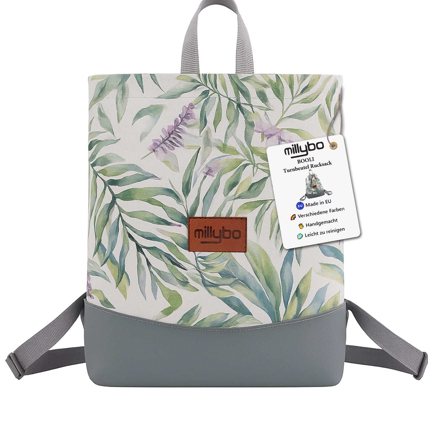 MILLYBO BOOLI Pattern Rucksack – Wasserabweisender Beutelrucksack 912.009