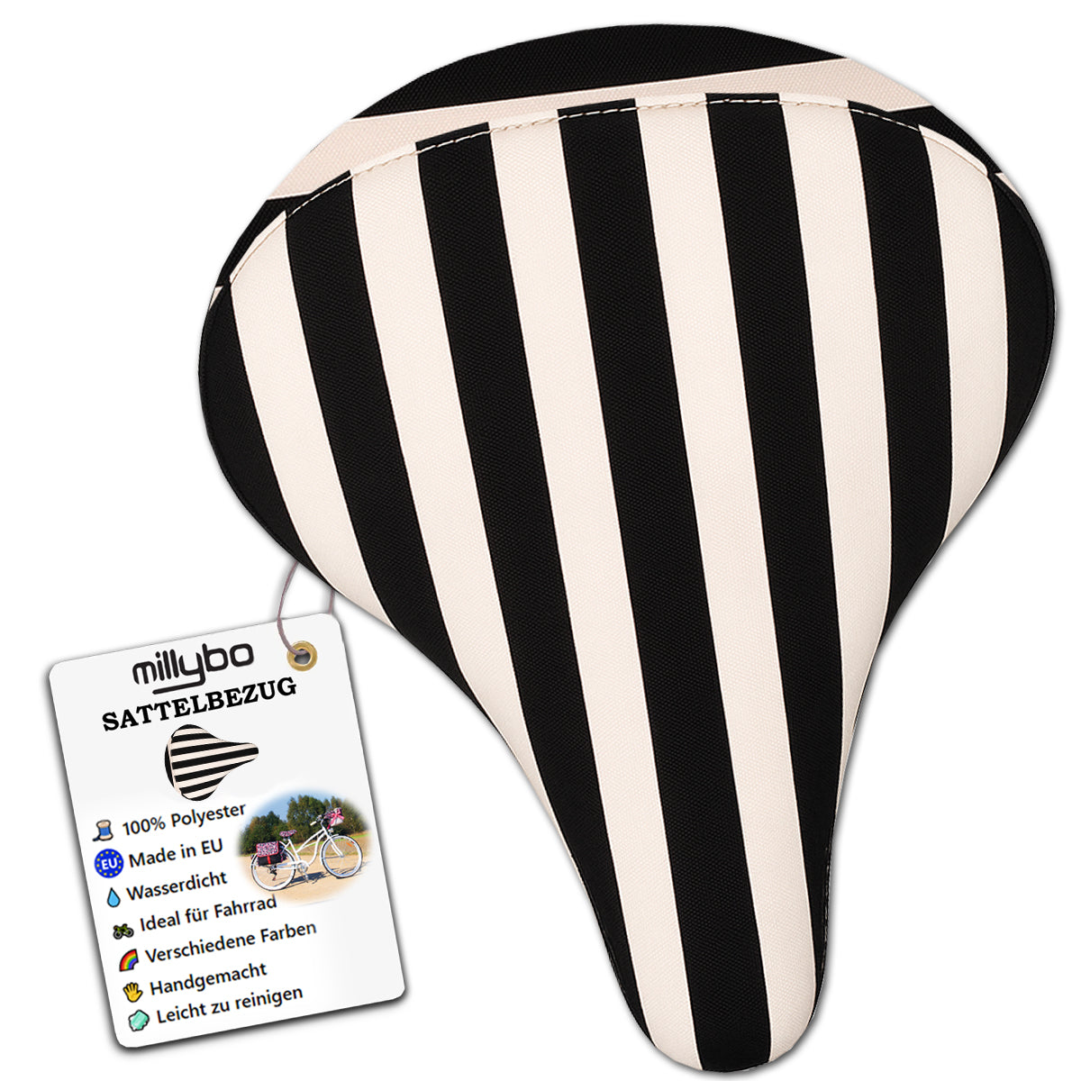 MILLYBO Fahrrad Sattelüberzug – Stylischer Schutz für Ihren Sattel 240.002