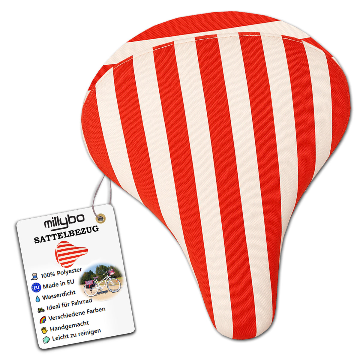MILLYBO Fahrrad Sattelüberzug – Stylischer Schutz für Ihren Sattel 240.001