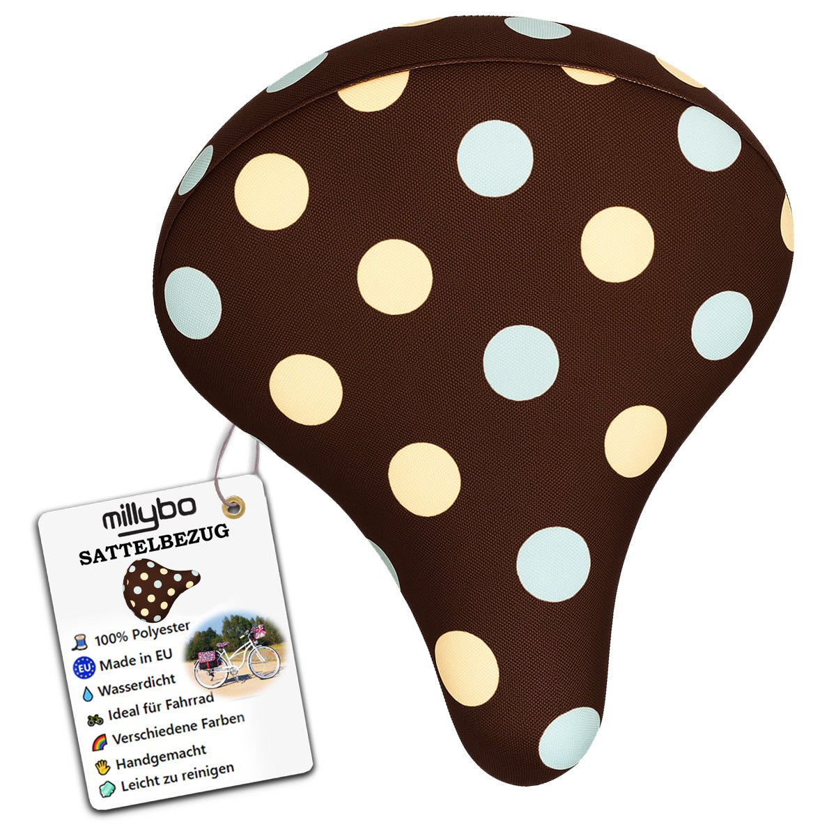 MILLYBO Fahrrad Sattelüberzug – Stylischer Schutz für Ihren Sattel 141.003