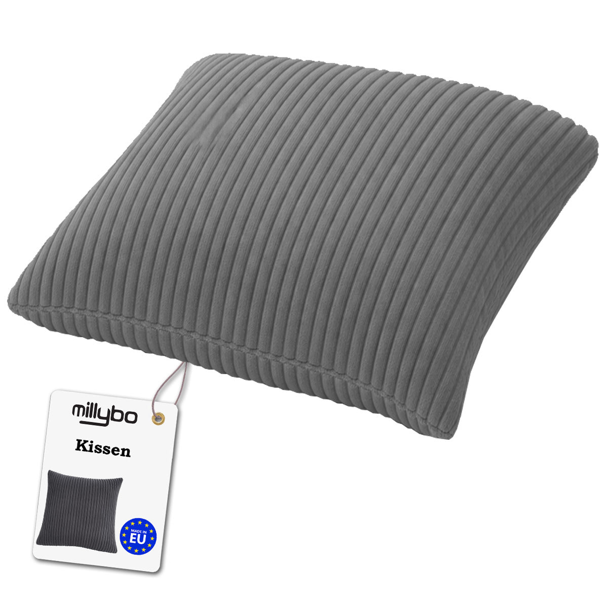 MILLYBO Cord Kissen – Gemütliches Dekokissen für modernes Wohnen - Lila: 40x40 cm, 45x45 cm, 50x50 cm