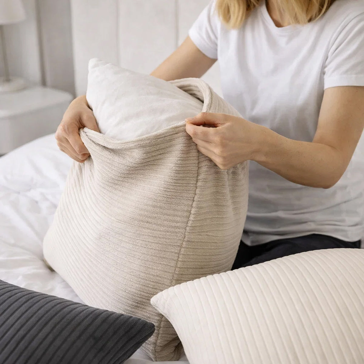 MILLYBO Cord Kissen – Gemütliches Dekokissen für modernes Wohnen Set 2 – millybo