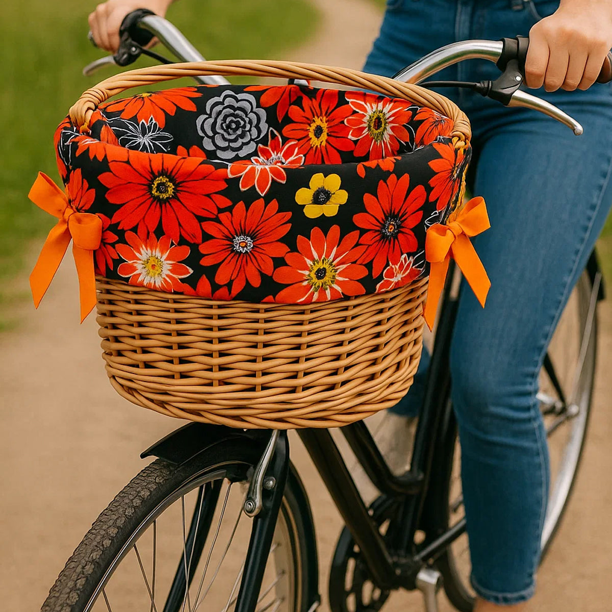 MILLYBO Fahrradkorb Einlage aus Stoff – Perfekte Passform & Schutz 100.010