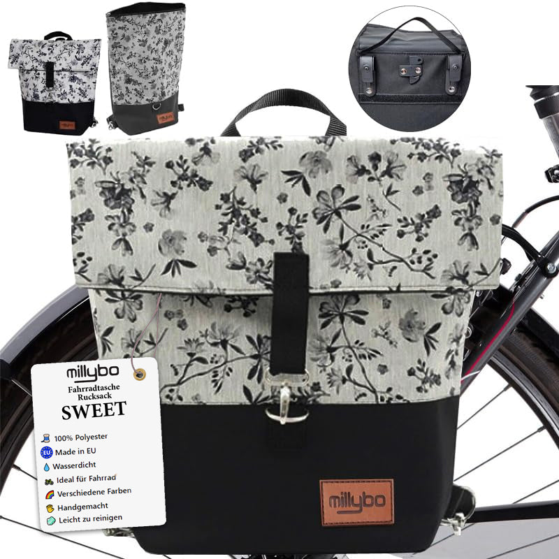 MILLYBO SWEET – Stylische Fahrradtasche & Rucksack für Damen 960.004