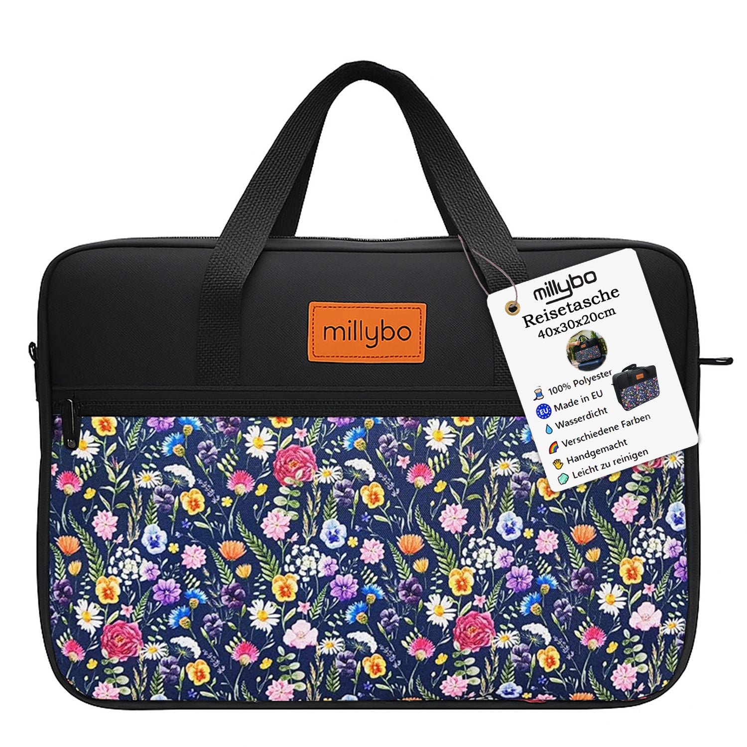 MILLYBO Reisetasche 40×30×20 cm – Handgepäck & Bordgepäck Flugtasche 700.007