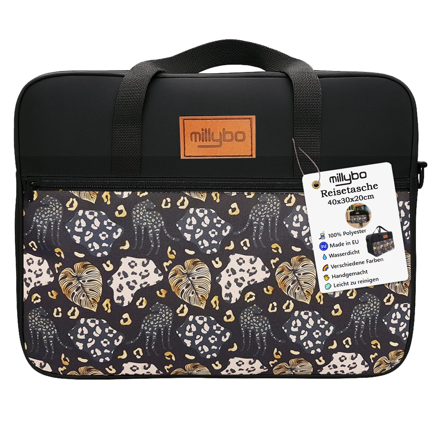 MILLYBO Reisetasche 40×30×20 cm – Handgepäck & Bordgepäck Flugtasche 700.005