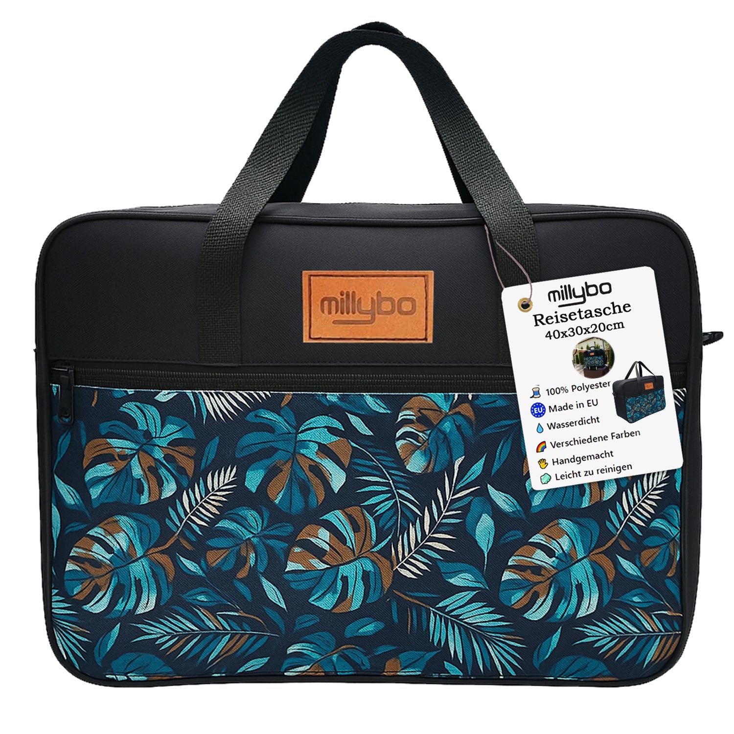 MILLYBO Reisetasche 40×30×20 cm – Handgepäck & Bordgepäck Flugtasche 700.002
