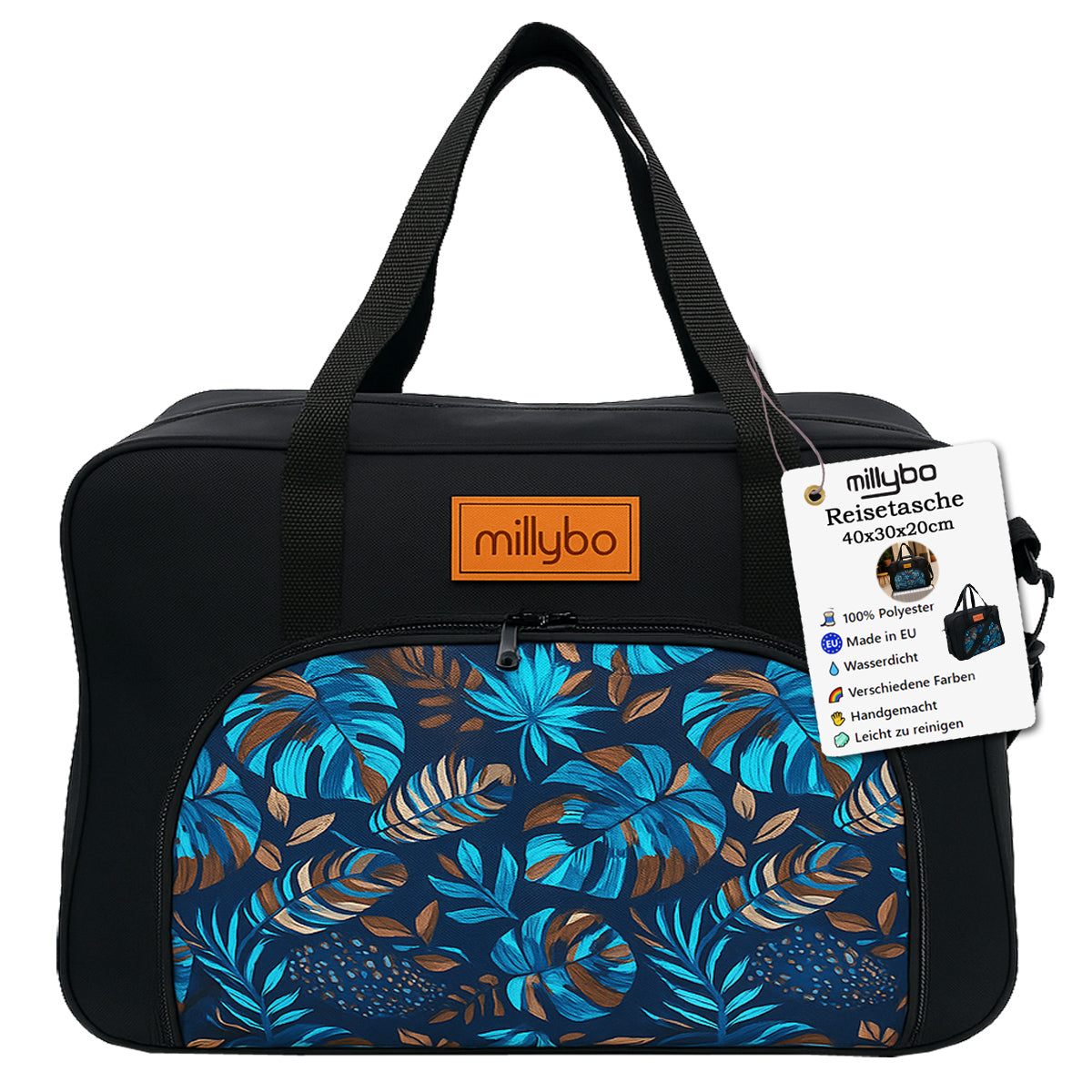 MILLYBO Reisetasche 40×30×20 cm – Handgepäck & Bordgepäck Flugtasche 700.002S