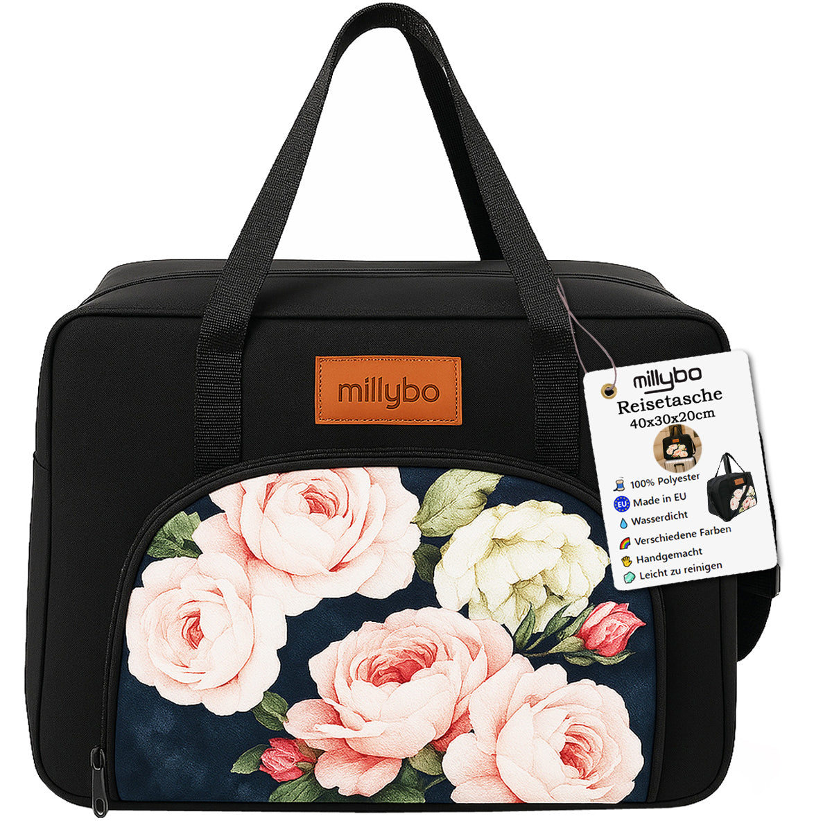 MILLYBO Reisetasche 40×30×20 cm – Handgepäck & Bordgepäck Flugtasche 901.004S