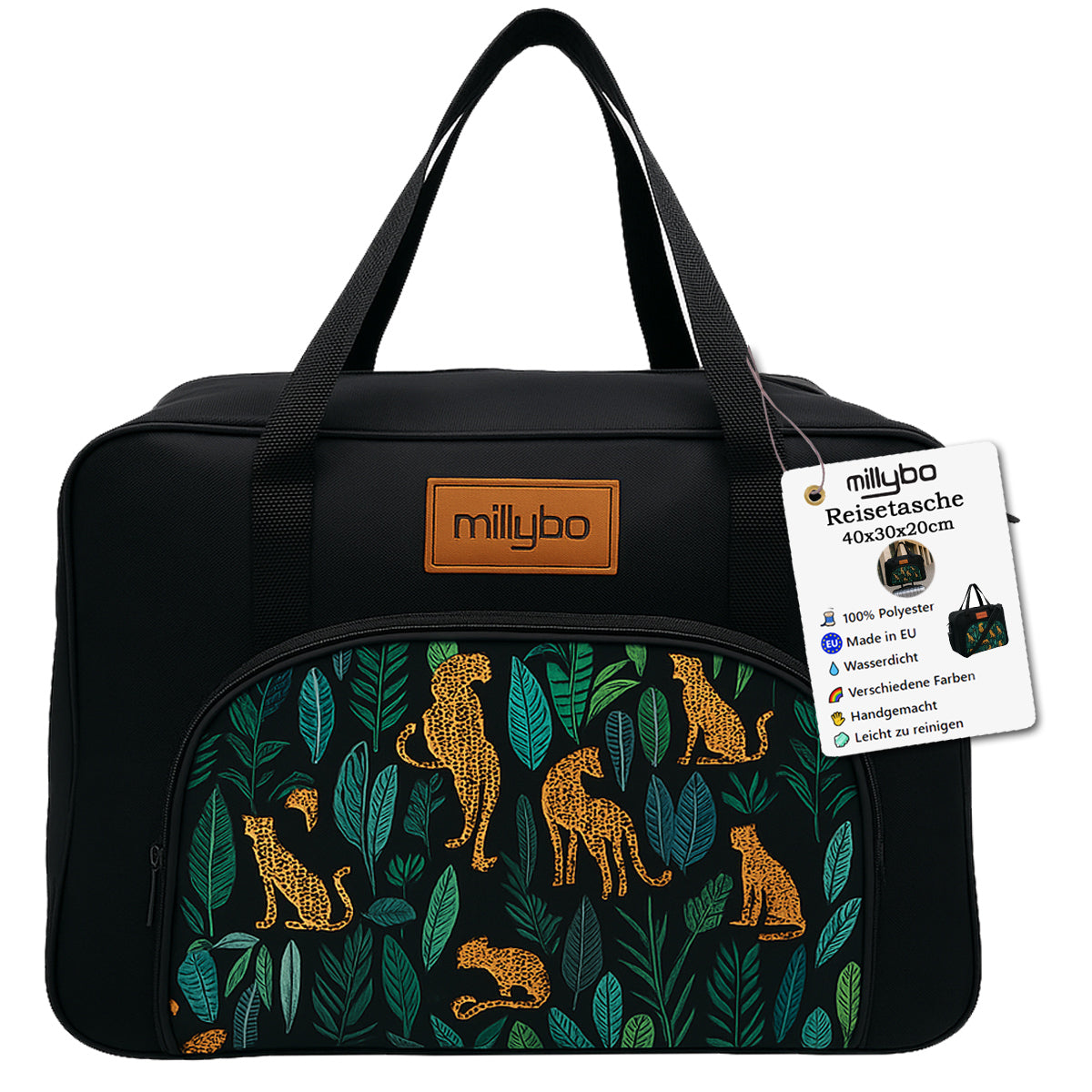MILLYBO Reisetasche 40×30×20 cm – Handgepäck & Bordgepäck Flugtasche 700.004S