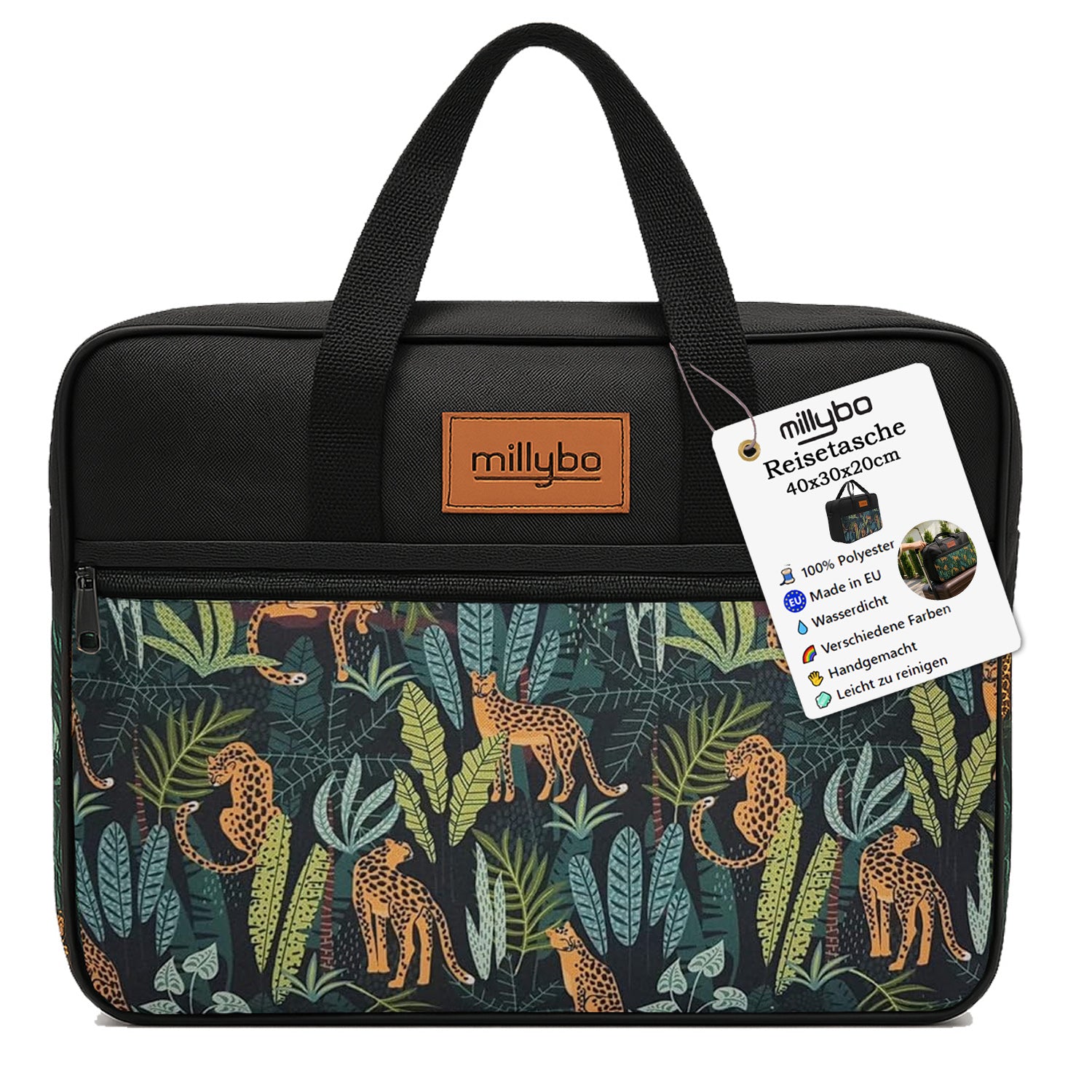 MILLYBO Reisetasche 40×30×20 cm – Handgepäck & Bordgepäck Flugtasche 700.004
